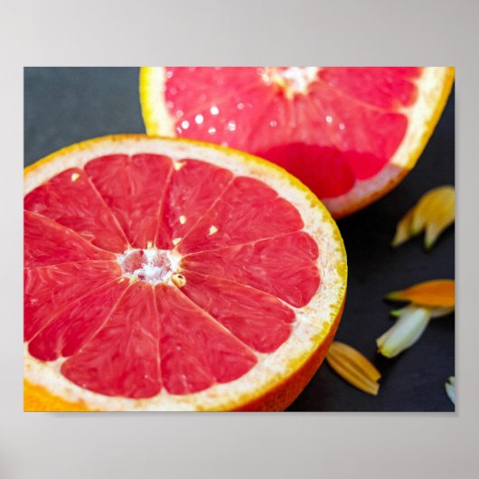 Fotografie van grapefruitfruit poster (Voorkant)