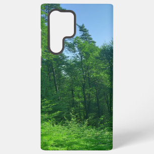 Fotografie van het groene boslandschap samsung galaxy hoesje
