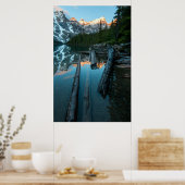 Fotografie van het Sneeuwgebergte Poster (Keuken)