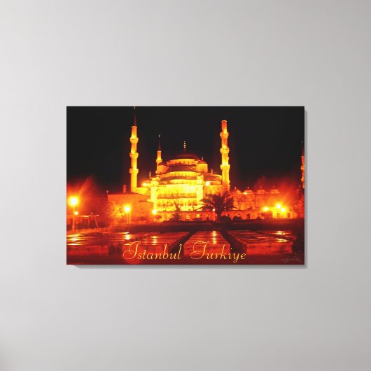 Fotografie van Istanbul Turkiye Canvas Afdruk (Voorkant)