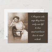 Fotografie van lezer briefkaart (Voorkant / Achterkant)