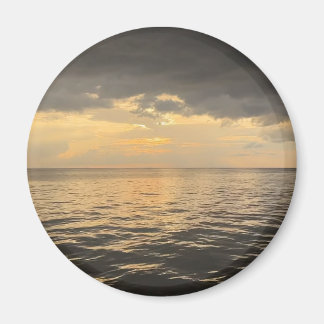 Fotografie van oceaanzonsondergangreflectie - Mooi Magneet