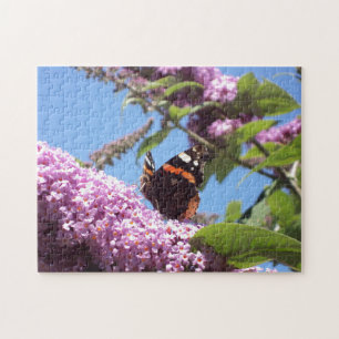 Fotografie van Oranje en bruine vlinder Legpuzzel