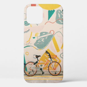FOTOGRAFIE VAN ORANJE EN WITTE BICYCLE iPhone 12 HOESJE