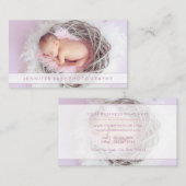 Fotografie van pasgeboren Baby Visitekaartje (Voorkant / Achterkant)