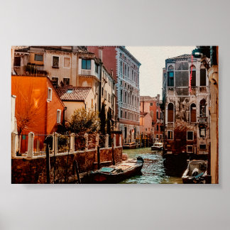 Fotografie van Venice Gondola Canal Italië Poster