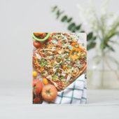 Fotografie van voedingsmiddelen Rustic Tomato Puff Briefkaart (Staand voorkant)