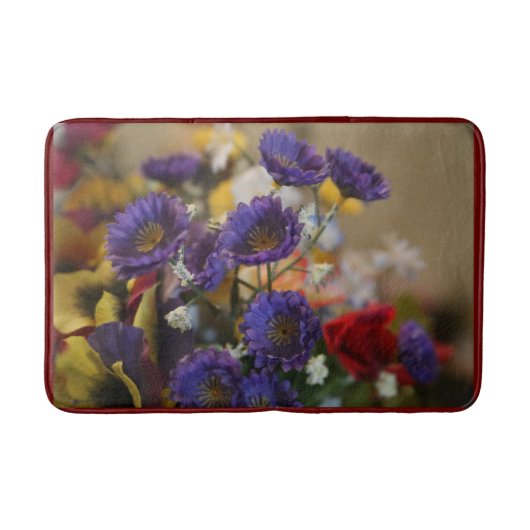 Fotografie Violet Flowers Fleece Blanket Badmat (Voorkant)