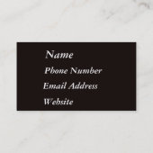 Fotografie Visitekaartje (Achterkant)