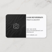 Fotografie Visitekaartje zwart-wit fotograaf (Achterkant)