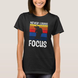 Fotografie voor koel Nooit laten vallen Focus Foto T-shirt