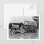 Fotografie voor vrouwelijke treinbestuurder briefkaart (Voorkant / Achterkant)