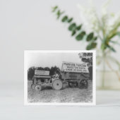 Fotografie voor vrouwelijke treinbestuurder briefkaart (Staand voorkant)