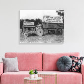 Fotografie voor vrouwelijke treinbestuurder canvas afdruk (Insitu (Woonkamer))