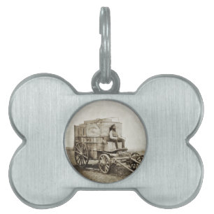 Fotografie wagen van Roger Fenton Foto Realisme Huisdieren Naamplaatje