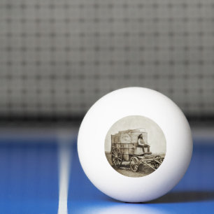 Fotografie wagen van Roger Fenton foto-realisme Pingpongballen