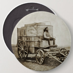 Fotografie wagen van Roger Fenton foto-realisme Ronde Button 6,0 Cm
