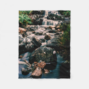 Fotografie WATERFALL STONES + uw ideeën Fleece Deken