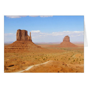 Fotografie-Wenskaart van Monument Valley Mittens