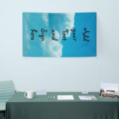 Fotografie - wolken in de hemel + je ideeën spandoek (Beurs)