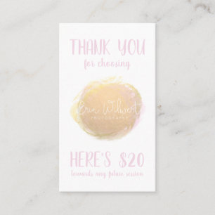 Fotografie Zakelijke Coupon Kaart Visitekaartje