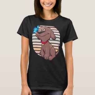 Fotografie zonnevlinder Dog mama Cute voor vrouwen T-shirt