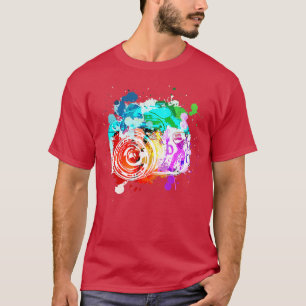 Fotografiecamera 'Waterverf camera fotograaf' T-shirt