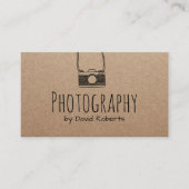 Fotografiecuter, minimalistisch roest visitekaartje (Voorkant)