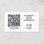 Fotografiescript Moderne Sociale Media Visitekaartje (Achterkant)