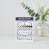 Fotografiet Aangepast blad Visitekaartje (Staand voorkant)