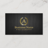 Fotografiet Gold Monogram Visitekaartje (Voorkant)