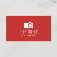 Fotografiet Logo minimale rode fotografie