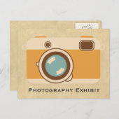 "Fotografietentoonstelling" cameraaankondiging Briefkaart (Voorkant / Achterkant)