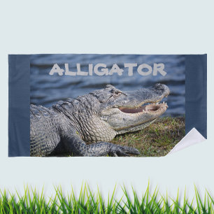 Fotografisch alligator strandlaken