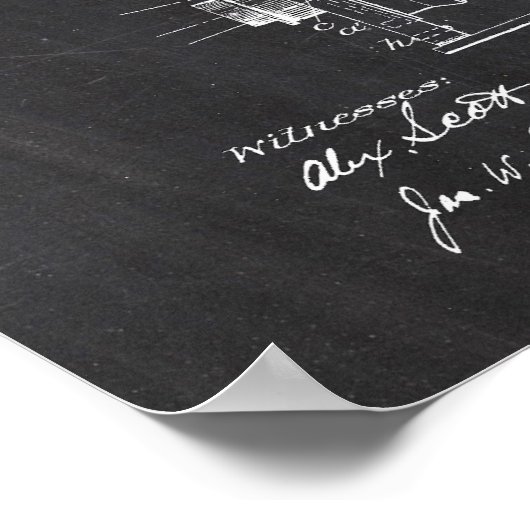 Fotografisch camera-octrooi poster (Hoek)