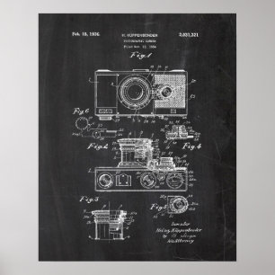 Fotografisch camera-patent poster