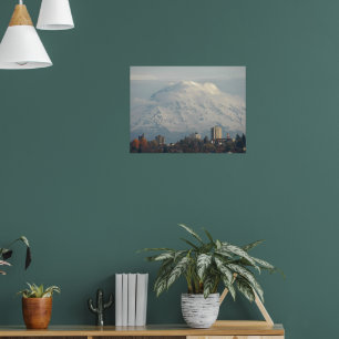 Fotografisch landschap voor Guardian Mount Rainier Poster
