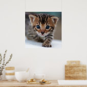 FOTOGRAFISCH POSTER KITTEN (Keuken)