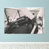 Fotografische afdruk van propellervlak. canvas afdruk (Insitu (Houten vloer))