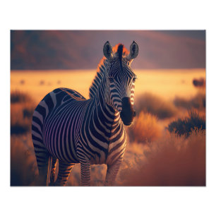 Fotografische afdruk-Zebra Foto Afdruk