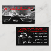 Fotografische industrie visitekaartje (Voorkant / Achterkant)