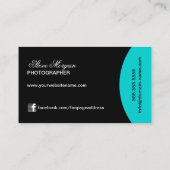 Fotografische monogram visitekaartje (Achterkant)