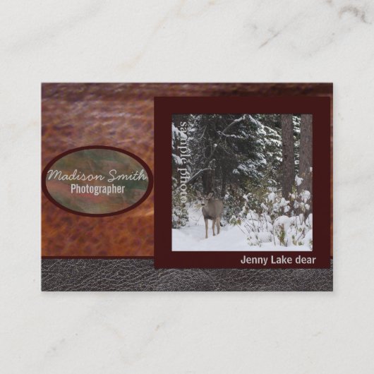 Fotografische portfolio visitekaartje (Voorkant)