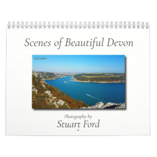Fotografische scènes van een mooie Devon, Engelan Kalender