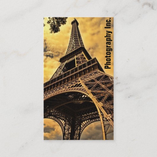 Fotografische weergave visitekaartje (Voorkant)