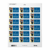 Fotogramlabels - blauw etiket (Full Sheet)