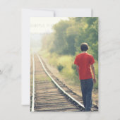 Fotogroene beige van de hoogleraar kaart (Achterkant)