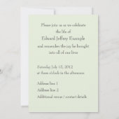 Fotoherdenking / Begrafenis Kaart (Achterkant)