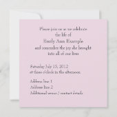  Fotoherdenking / Begrafenis Kaart (Achterkant)