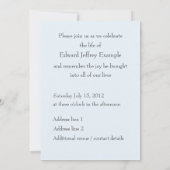 Fotoherdenking / Begrafenis Kaart (Achterkant)